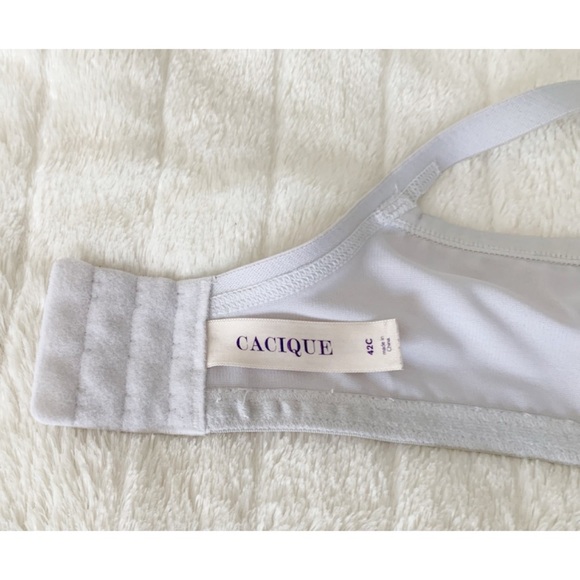 CACIQUE Sz 42C Smooth Lace Trimmed Push Up T-Shirt Bra - Picture 7 of 7